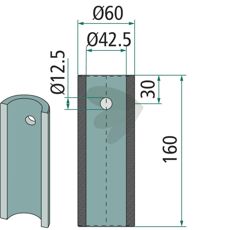 Sveisebøssing 55659, ideell for profesjonell bruk i tøffe miljøer.