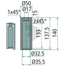 Sveisebøssing 56045, sikrer effektiv drift på arbeidsplassen.