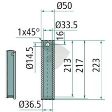 Sveisebøssing 56046, høytytende komponent for maskinvedlikehold.