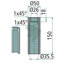 Sveisebøssing 56047, et essensielt tilbehør for traktorer og maskiner.