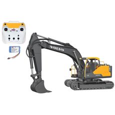 Volvo EC160E i metallskala 1:16 med 2,4GHz fjernkontroll for realistisk lek.