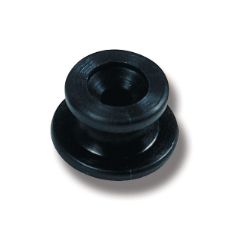 Svart festeknopp for sikker og enkel montering av deler.