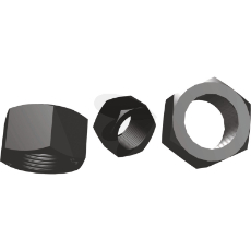 3/4" UNC mutter for skuffetann, robust og pålitelig for maskinbruk.