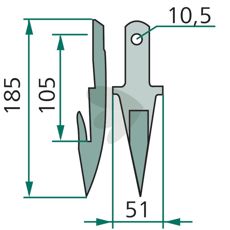Finger Mellomskjær, perfekt for allsidig bruk i både landbruk og industri.
