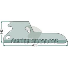 Høykvalitets kniv, snittvogn 02-049213, for effektiv og presis skjæring.