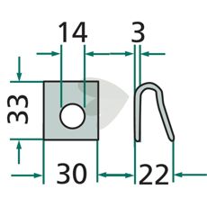Holder 0292970, designet for å beskytte og sikre smådeler.