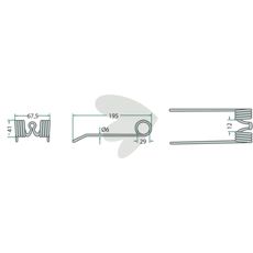 Mengele 195 mm pick-up pinne, effektiv innsamling for høyeste ytelse.