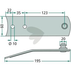 Knivholder 300263, ideell for å bevare knivens skarphet og anvendbarhet.