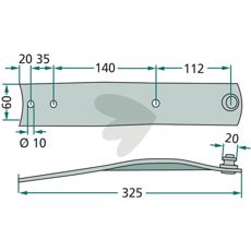 Knivholder 300363, sikrer at kniven forblir i topp stand ved bruk.