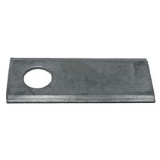 Slåttekniv 108x46 mm med hull på 21 mm, ideell for landbruksmaskiner.