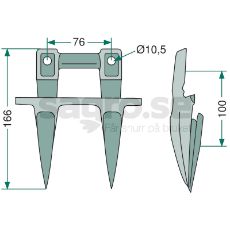 Dobbelfinger, perfekt for presisjon og effektivitet i arbeidet.
