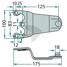 Knivholder 11519, sikker og holdbar for bruk i landbruket.