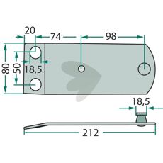 Knivfeste 105.0709.00, perfekt for bruk innen jordbruk.