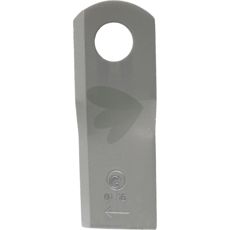 Slåtterkniv høyre 129x48 med 21mm hull, utmerket for presise klipp.