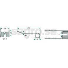 Pick-up fjærpinner modell 80131673, kvalitetssatsing for ditt utstyr.