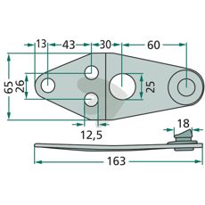 Knivholder 145106.2, gir sikkerhet og effektivitet i landbruksmaskiner.