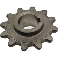 Kjedehjul med 12 tenner, spesifikt for matehus og øvre aksel.