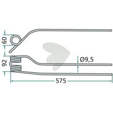 Innvendig rakespiss, designet for trygg og stabil bruk.