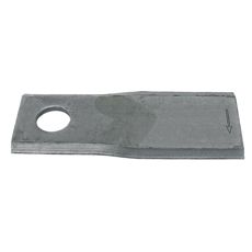 Robust slåmaskinkniv venstre 96x40 mm med hull 19 mm, perfekt for ulike landbruksbehov.