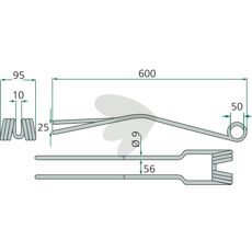 Rivepinner Taarup (Kverneland) 600 mm, designet for å øke avkastningen.