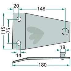 Knivfeste 152556004, høykvalitativ og langvarig løsning.