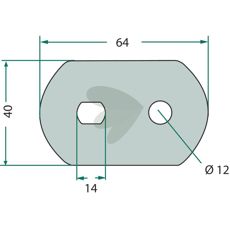 Knivfeste 253042.3 og 253042.1, optimalt for ulike maskiner.