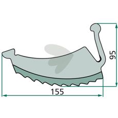 Kniv for rundballepresse 276364.0, kvalitet og ytelse i ett.
