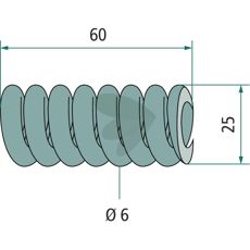 Trykkfjær 435181, kritisk komponent for effektiv funksjon av maskiner.