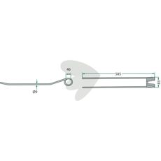 Pöttinger 585 mm rakepinne, modell 436031, ideell for rydding i feltet.