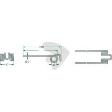 Rakepinne LFE 250 mm, gir pålitelig ytelse for effektiv dyrking.