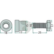 Knivbolt 101004, 478415, perfekt for holdbarhet og ytelse.