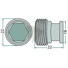 Skrue 503177, perfekt for ulike konstruksjoner og installasjonsarbeider.