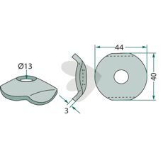 Holder for pinne 18010.Hs-E1, en essensiell del for stabil ytelse.