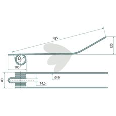 BCS rakespyd 595 mm, optimal for effektiv dyrehold og dyrking.