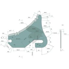 CKN 00014 kniv for rundballepresse, designet for holdbarhet og ytelse.