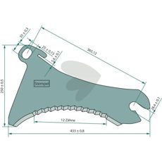 Høykvalitets lastvognskniv for effektiv lasting og transport av materiale.