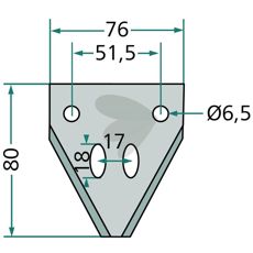 Treskekniv Z93078, optimal for bruk ved innhøsting av ulike avlinger.