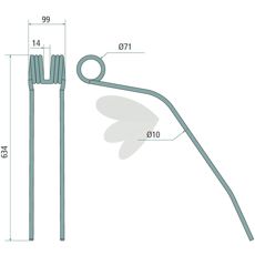 Krone pinne for flere bruk, holdbar og pålitelig.
