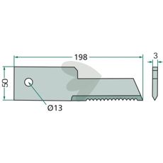Halmkniv 25-Pack 322291650, perfekt for kontinuerlig bruk.