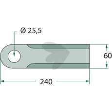Karbidbelagt kuttekniv M1.80017, for maksimal skjærekapasitet.
