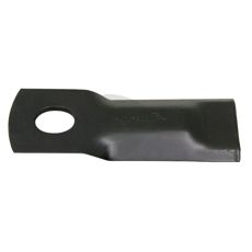 Høykvalitets buet slåttkniv 131x50 mm med spesifikke hulldimensjoner for effektivitet.