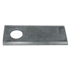 Kraftig Slåttkniv 123x45 mm med hull 18,5 mm, for tøffe jobber.