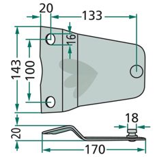 Knivholder 570427, en robust løsning for alle landbruksbehov.