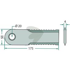 Kraftig tannet slagkniv 25-pack, ideell for intensivt arbeid.