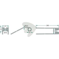 10-pakning av pinne, ideell for prosjekter innen landbruk og konstruksjon.