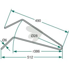 Bredt feste, perfekt for å passe til ulike maskiner innen jordbruk.