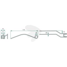 Fjærfester for skårlegger 600036, perfekt for ditt jordbruksbehov.