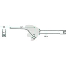 Rivepinne Niemeyer 585 mm 600040, perfekt for tøffe oppgaver.