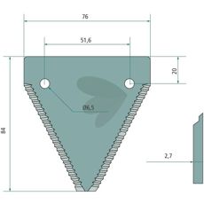 Treskekniv - 6112031, robust og pålitelig for effektiv innhøsting.