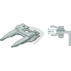 Dobbel finger 12 mm for System Schumacher, høy kvalitet og holdbarhet for effektiv bruk.